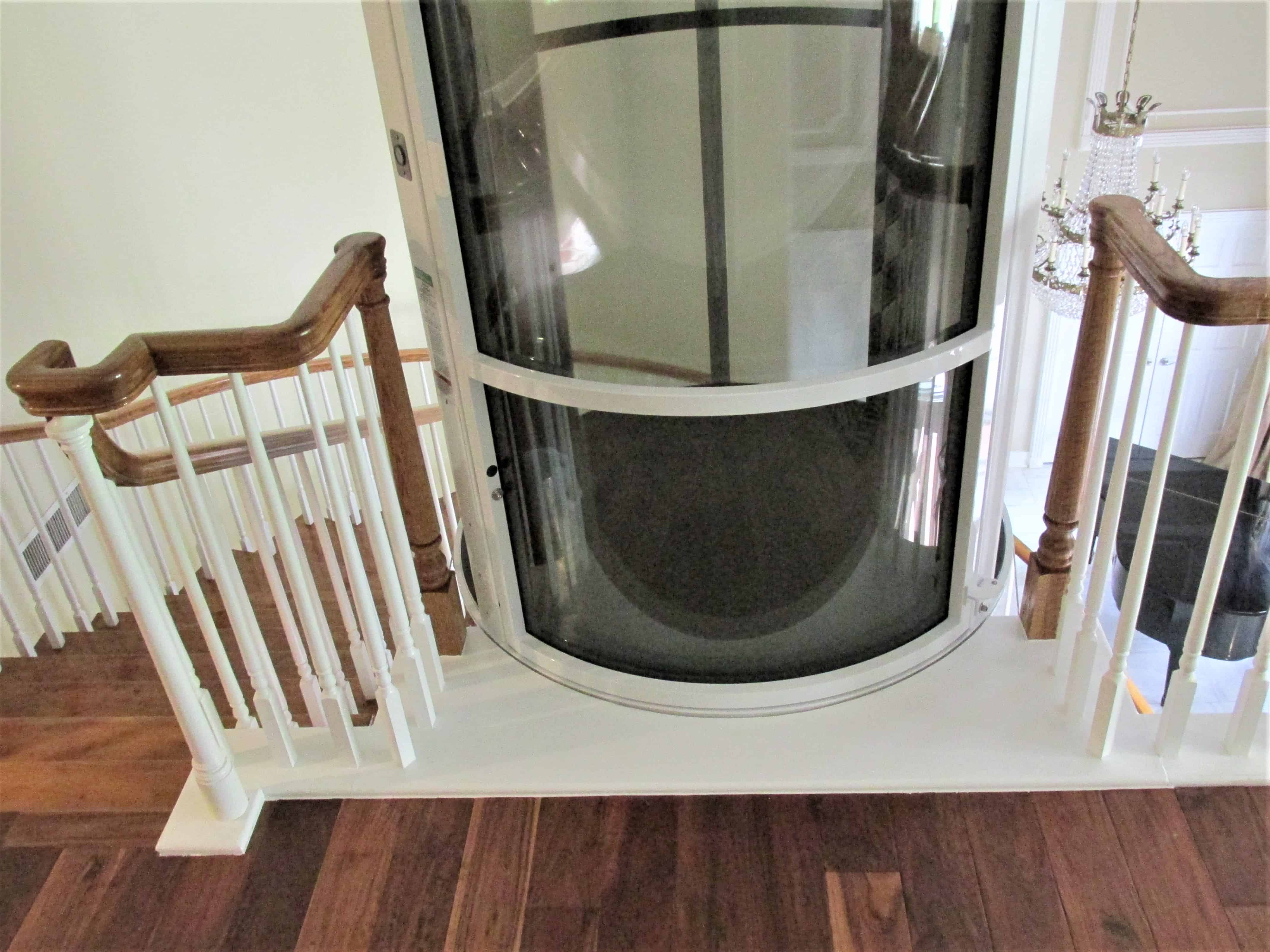 Vacuum Clear Glass Home Elevators 52"