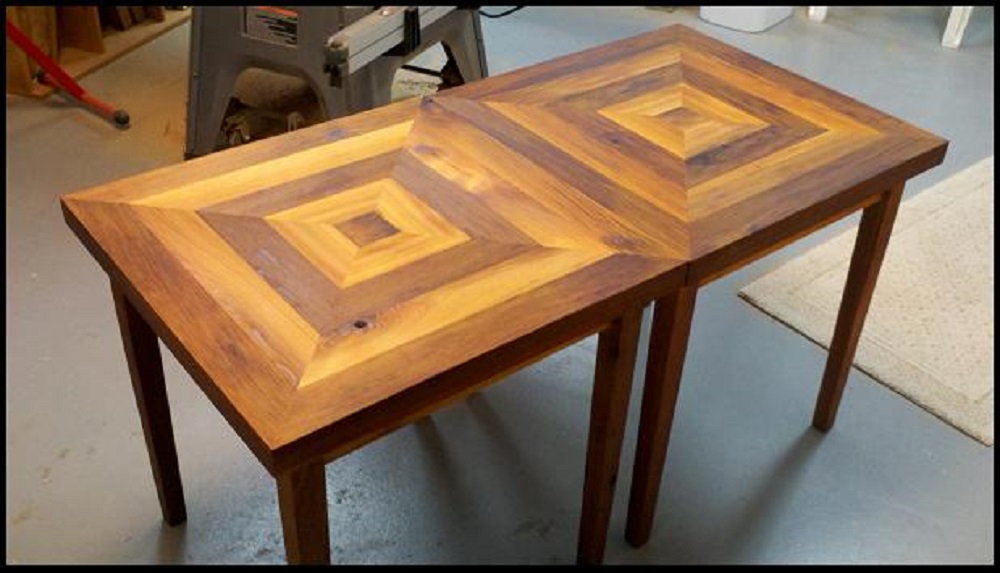 Cedar Side Tables DIY Table Build Woodworking Project