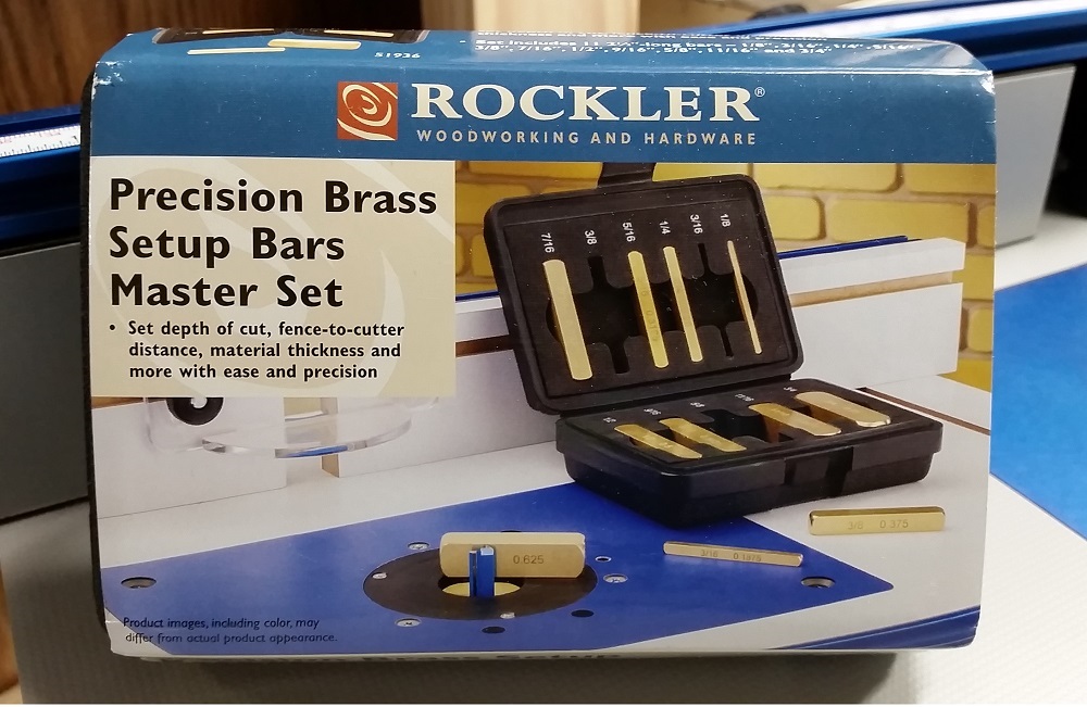 Rockler Brass Setup Bars - Belly Up To 