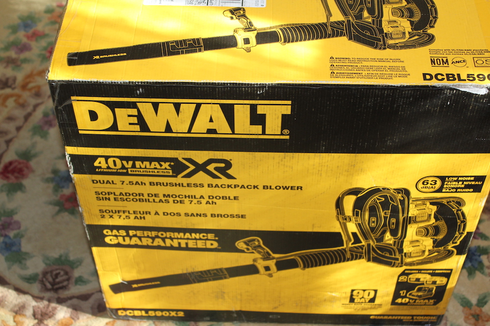 DeWalt DCBL590X2 Cordless Backpack Blower Pro Class, No Gas Home