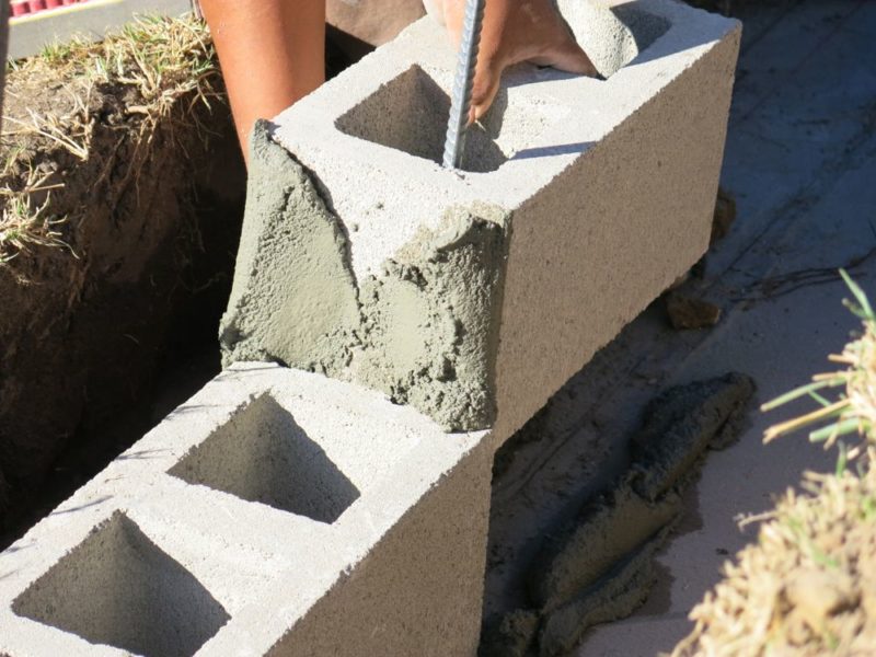 How to Build a Concrete Block Wall Part 2 Home Fixated