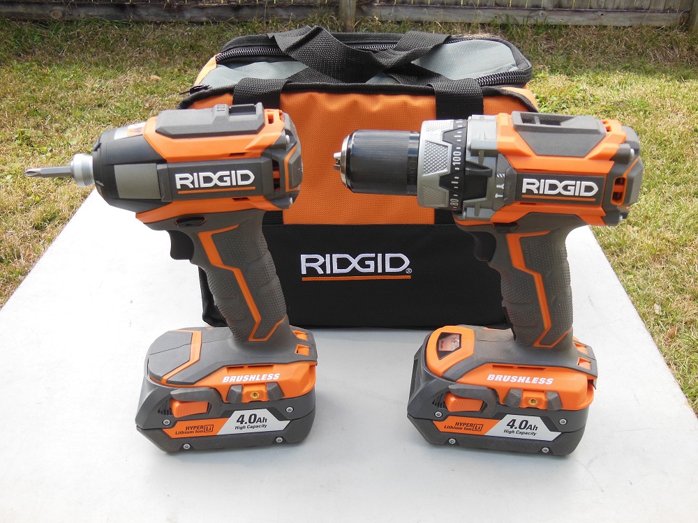 Ridgid R9205 18V Hammer Drill/Impact Driver Combo Kit Home Fixated