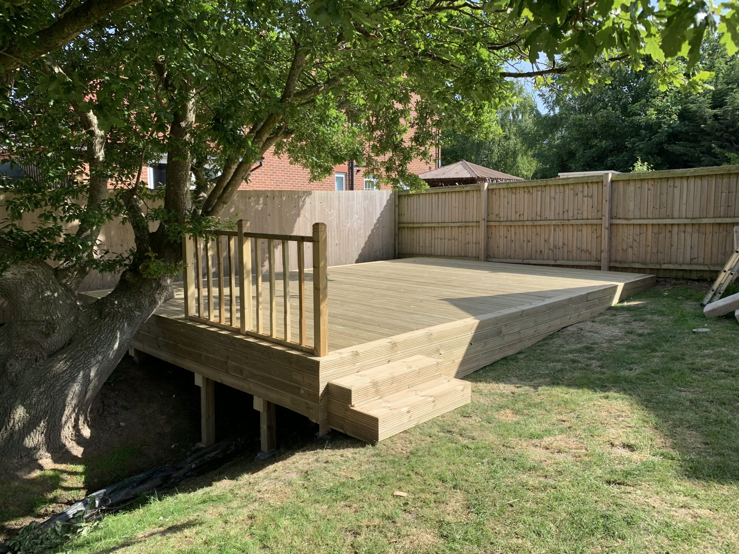 How to build a deck on a slope Home From Home Decking