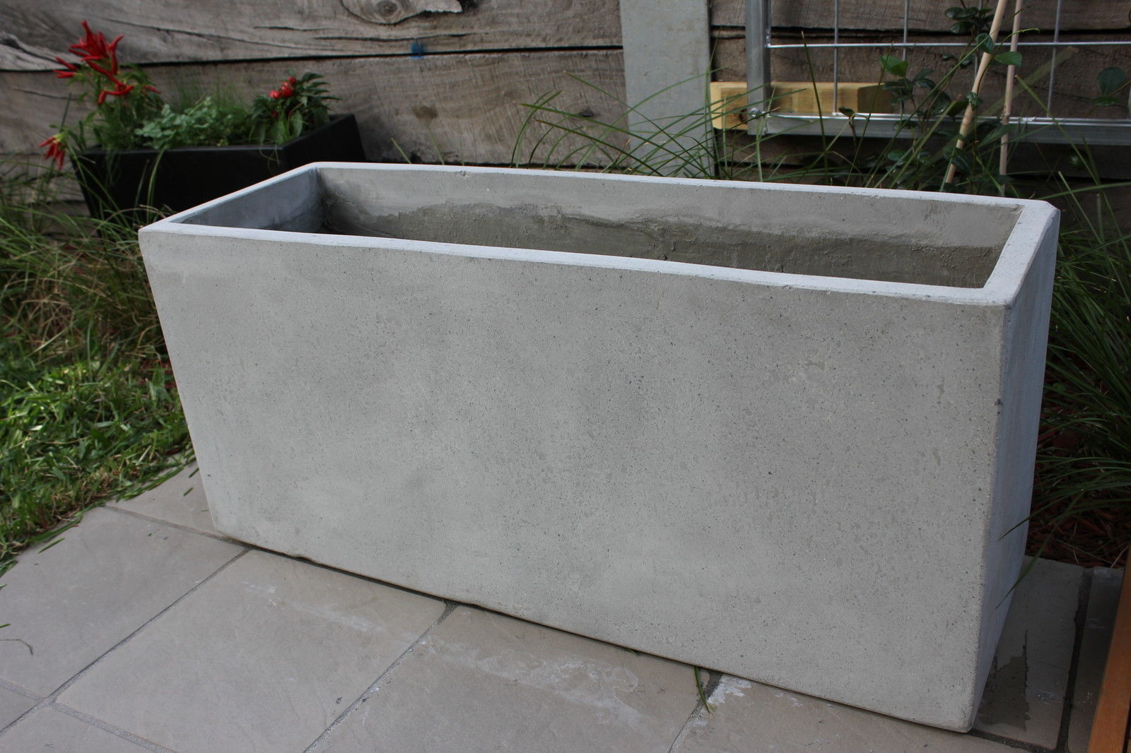 Garden Pots BATCH OF 6 x 120cm Long Ultra Lite Weight Concrete Planter