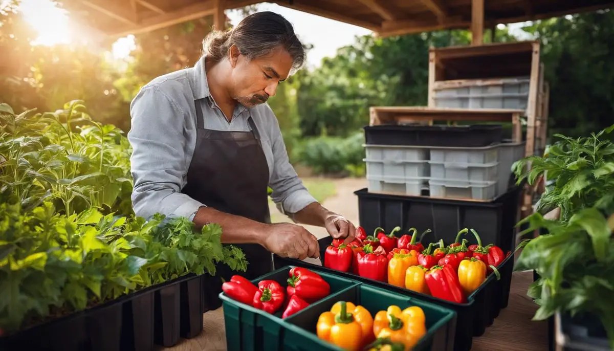 Container Bell Pepper Gardening A Simple Guide Home Garden Vegetables