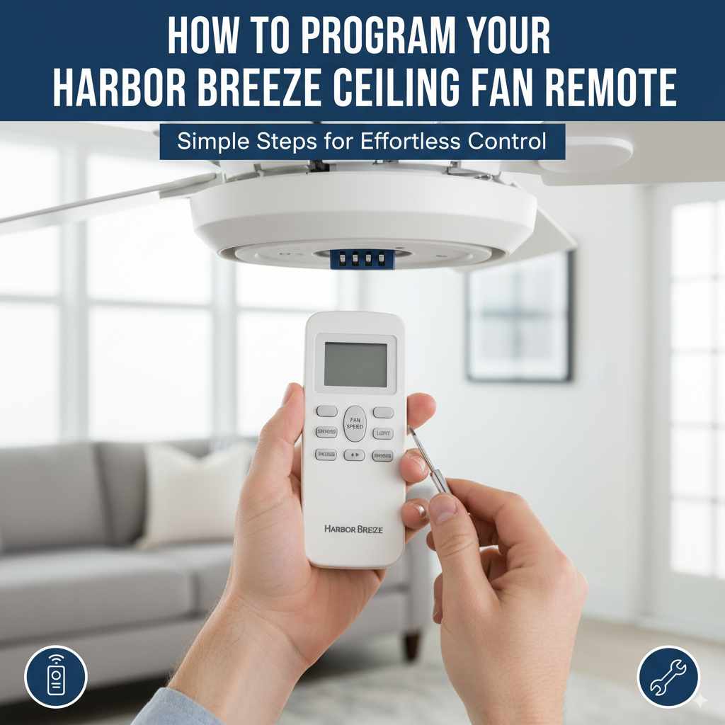 How to Program Remote for Harbor Breeze Ceiling Fan: Genius Guide