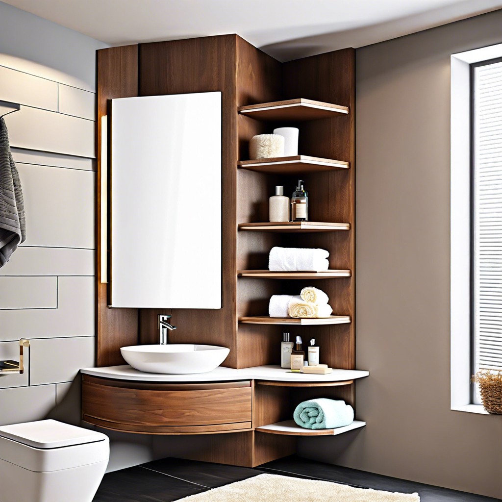15 Brilliant Bathroom Corner Ideas to Maximize Space