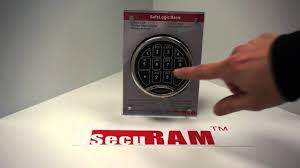How to change the battery on a SecuRam Basic and TopLit digital locks