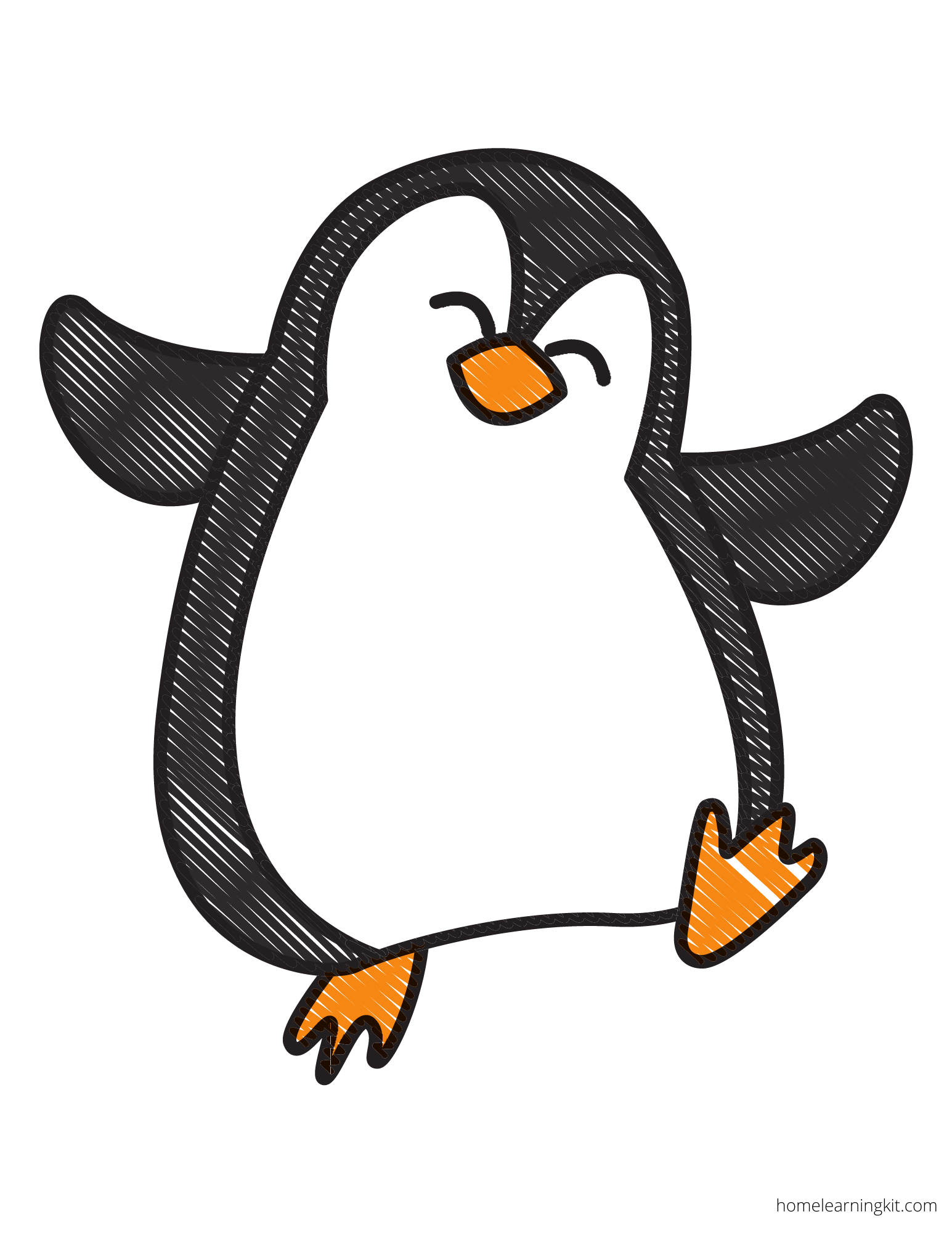 Penguin Work Mat Printable Home Learning Kit