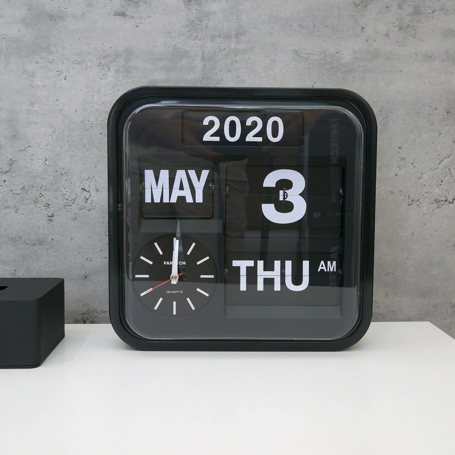 Fartech Wall Flip Clock (M) Black Homeloo