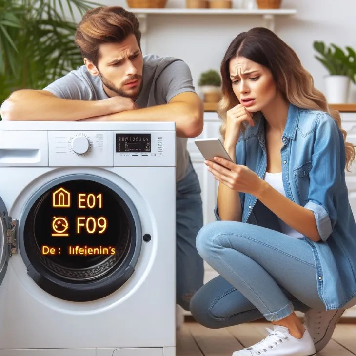 E01 F09 Whirlpool Washer Error Code How To Fix?