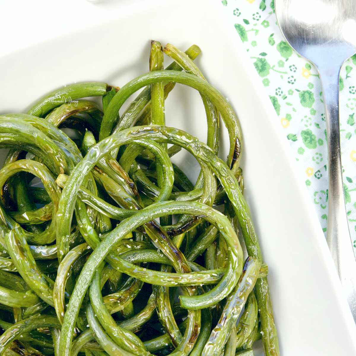 Grilled Garlic Scapes Recipe Homemade & Yummy