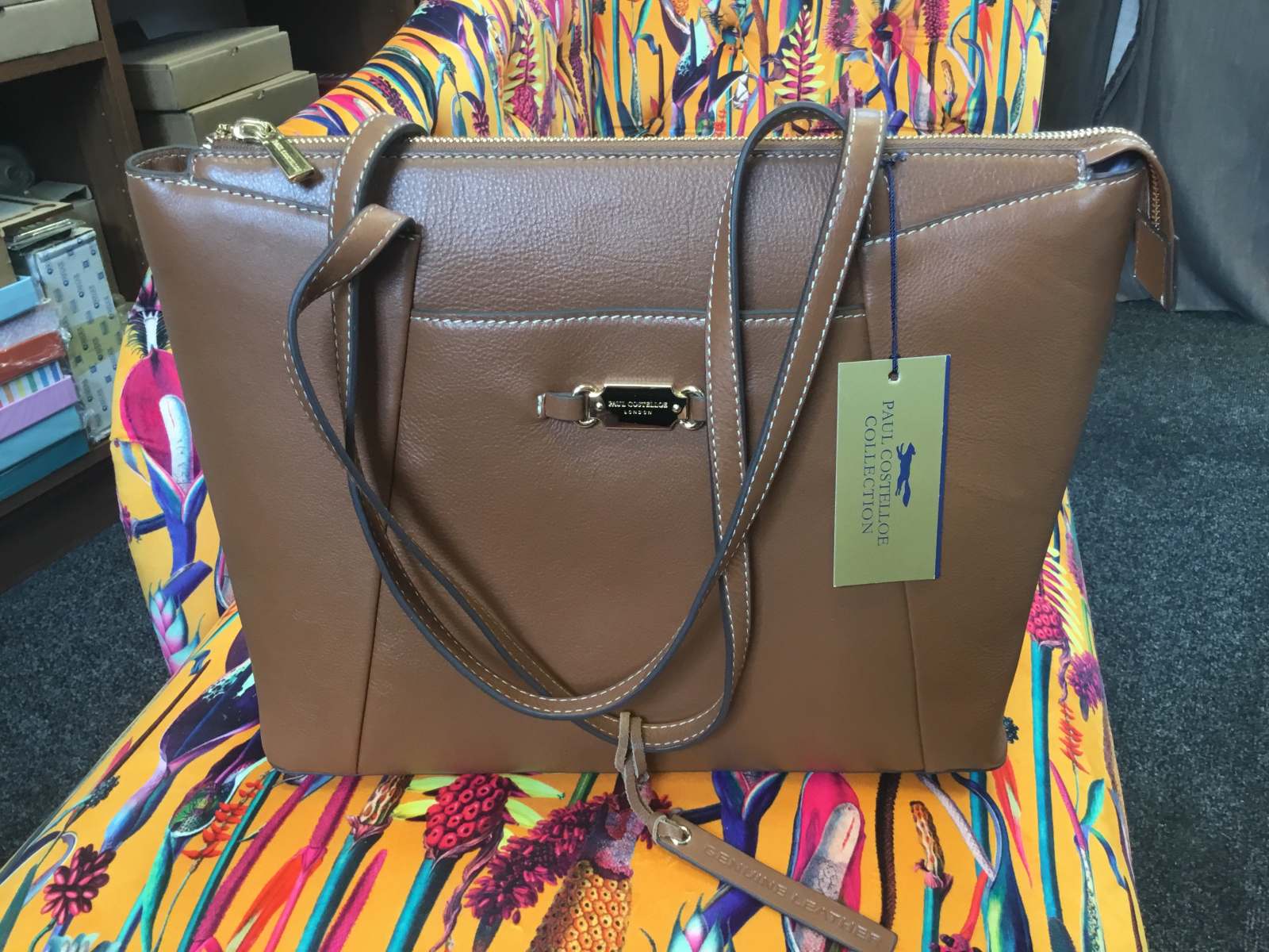 Paul Costelloe bag senna anti tan Art and Craft Shops Homemade Beauties