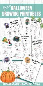 Free How to Draw Halloween Printables » Homemade Heather
