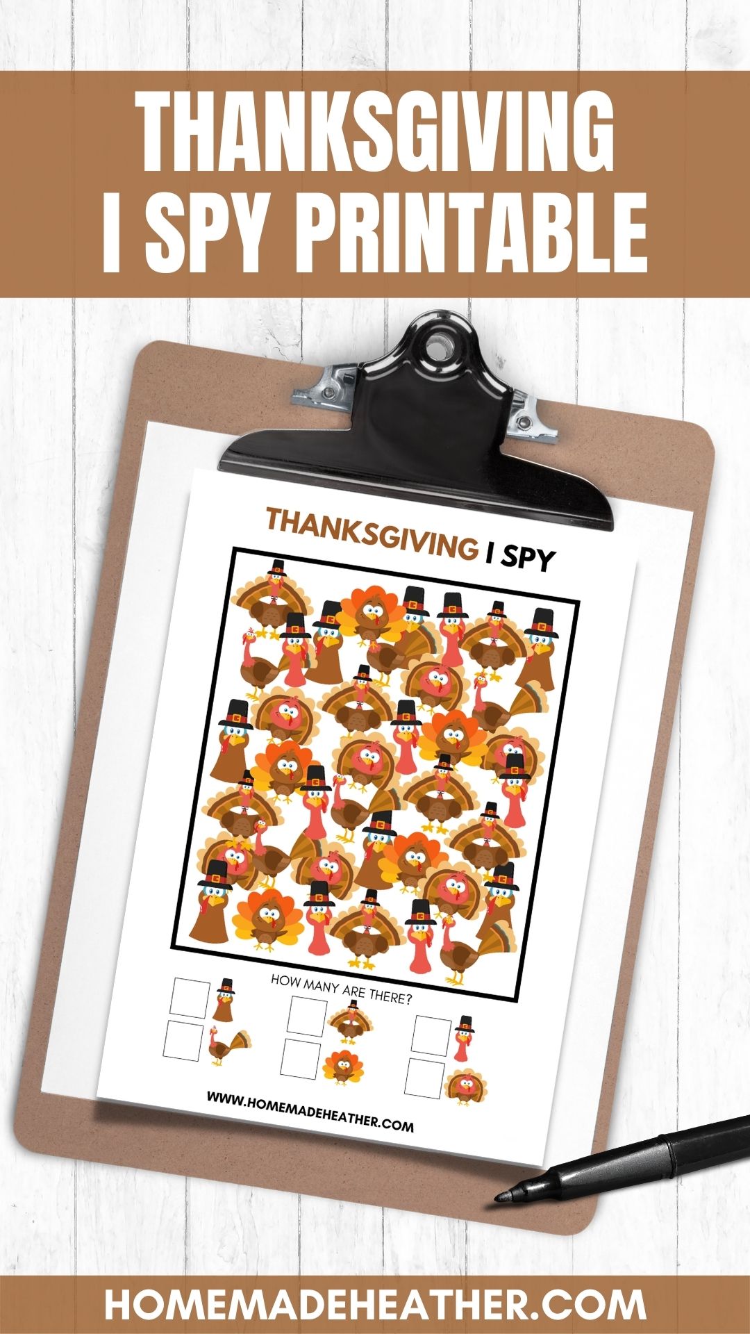 Free Thanksgiving I Spy Printable » Homemade Heather