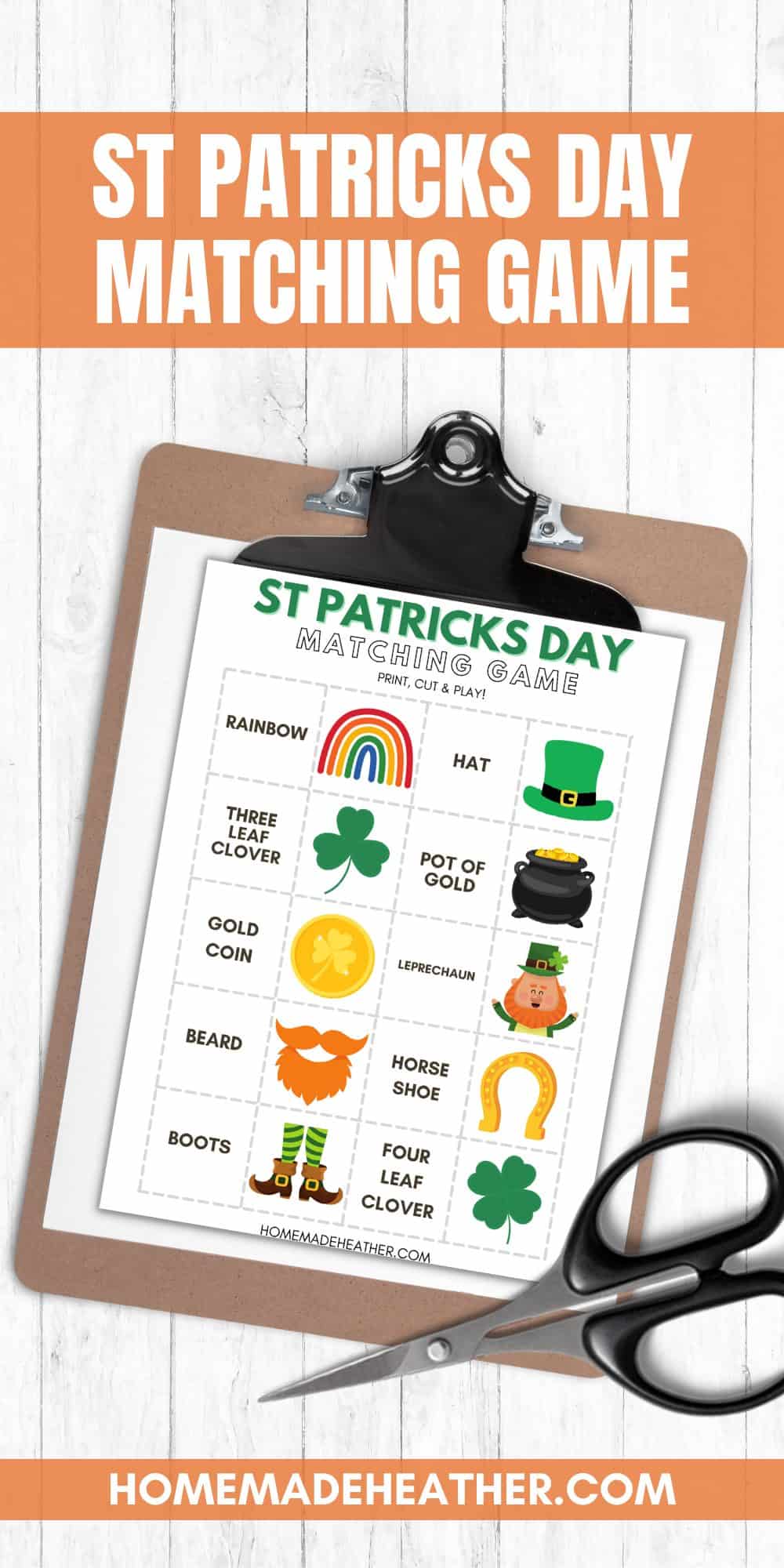 20+ Free Matching Game Printables » Homemade Heather