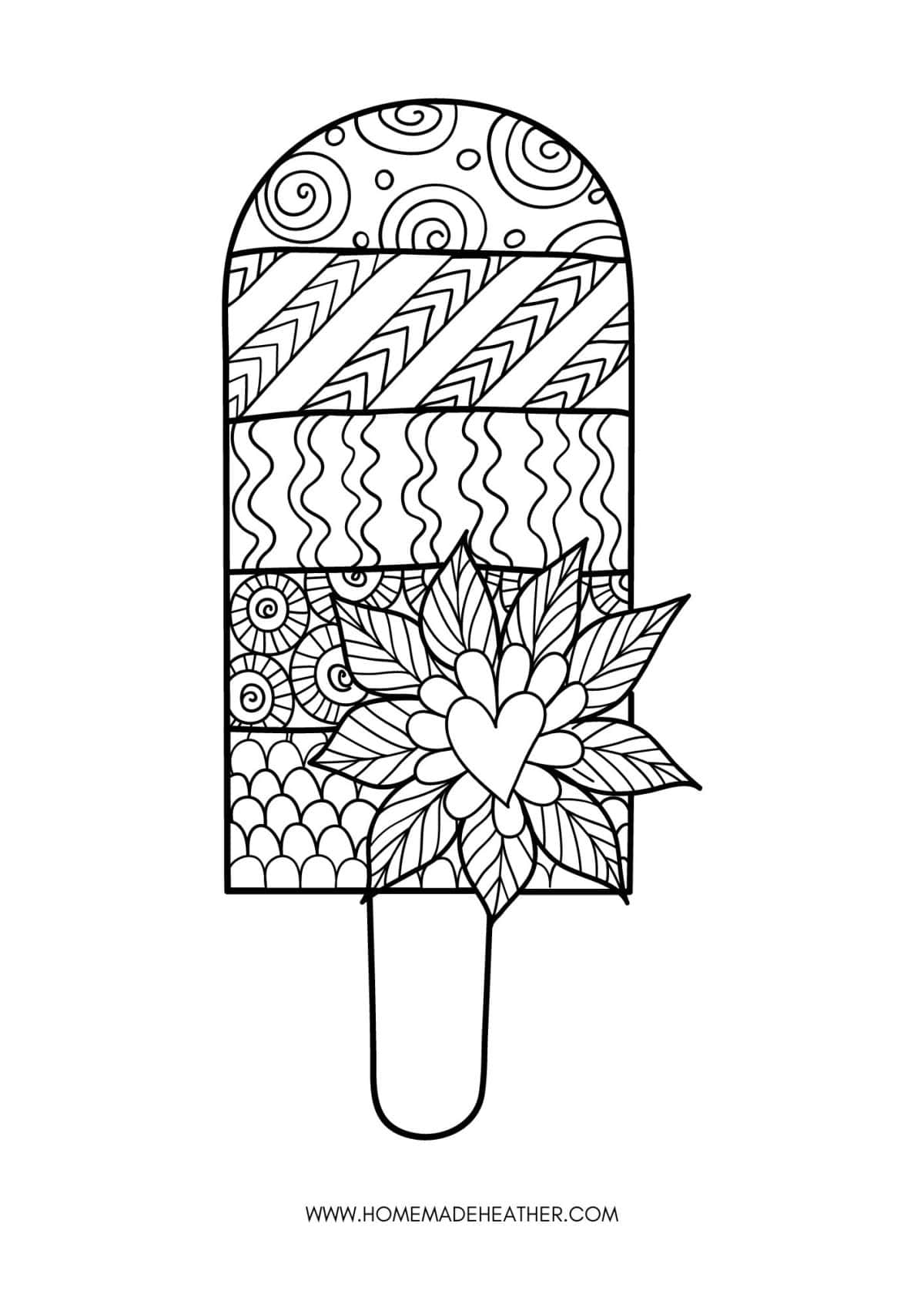 Ice Cream Coloring Pages » Homemade Heather