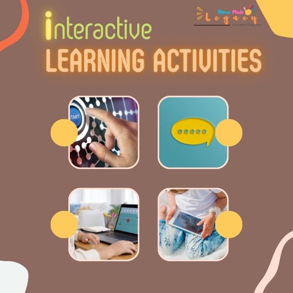 Interactive Learning Activities For Kids Home Made Legacy