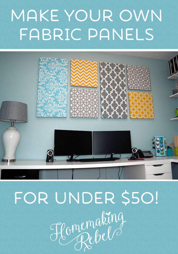 Make Your Own Fabric Panels Homemaking Rebel