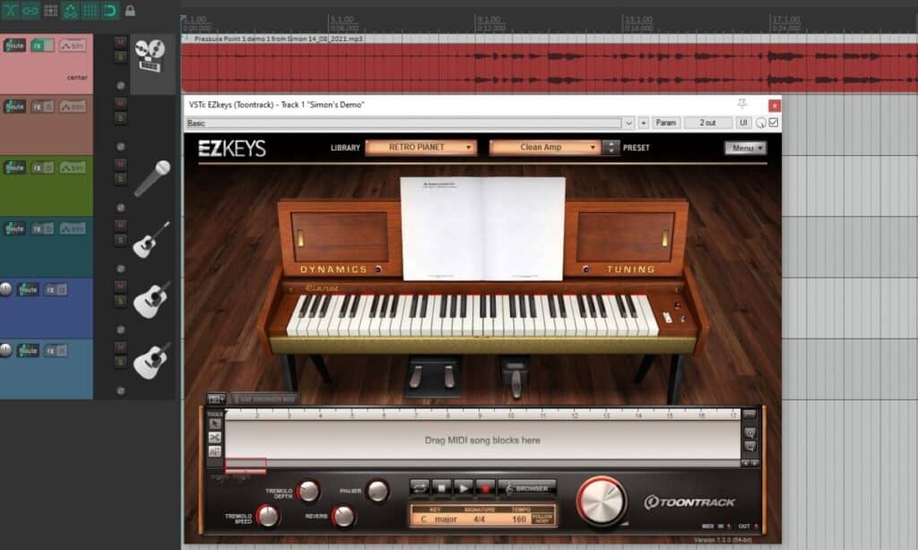 Does Reaper have builtin instruments? Home Music Creator