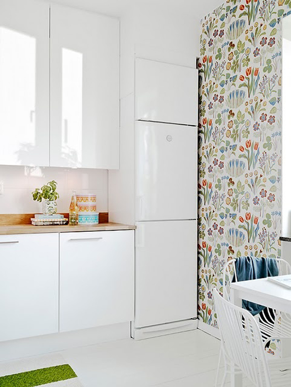 17 Inspire Wallpaper In The Kitchen Home Design And Interior