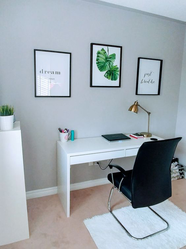 20 Simple And Stylish Workspace With IKEA Micke Desk