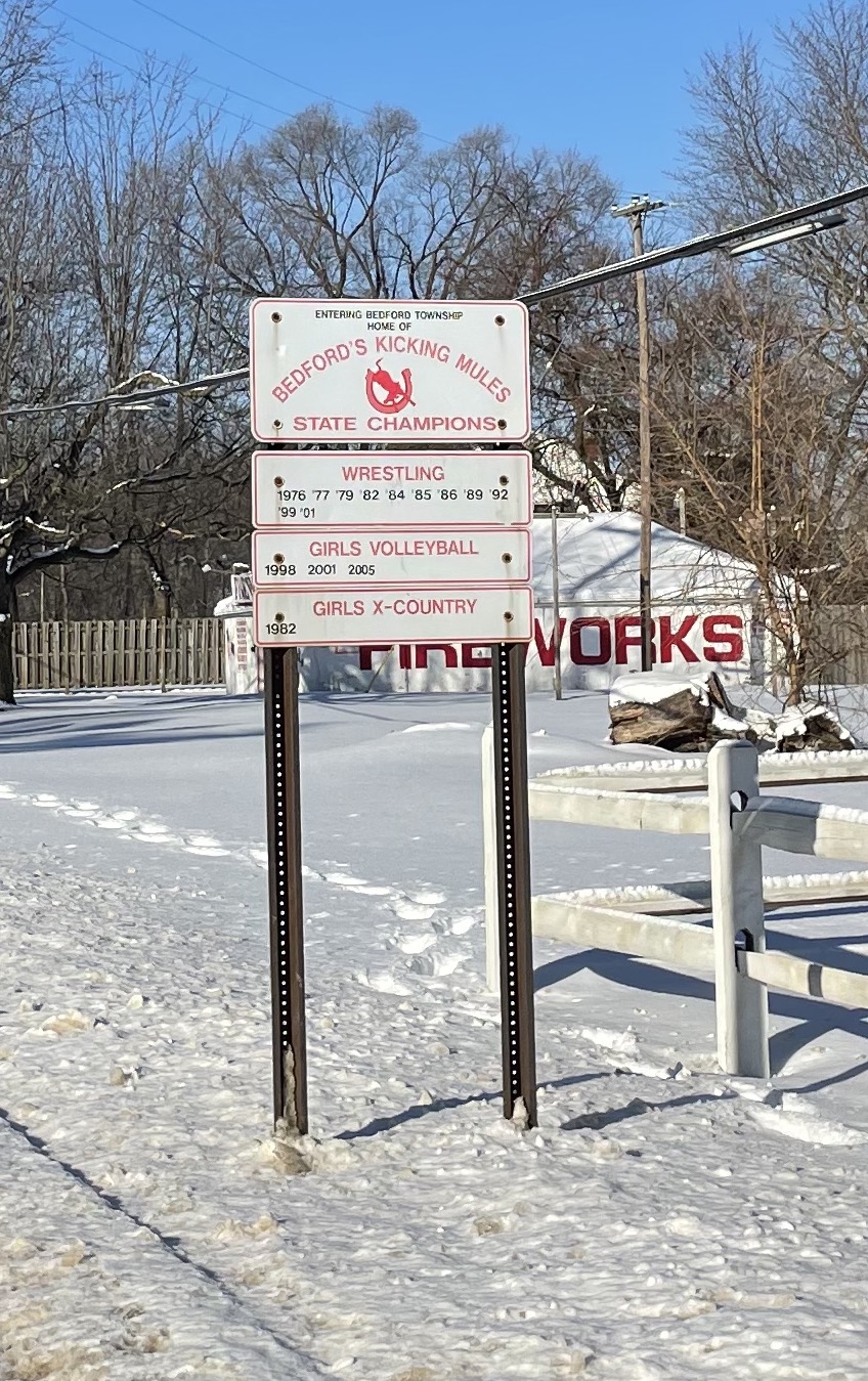 Bedford Township Michigan Home of the Home of Signs