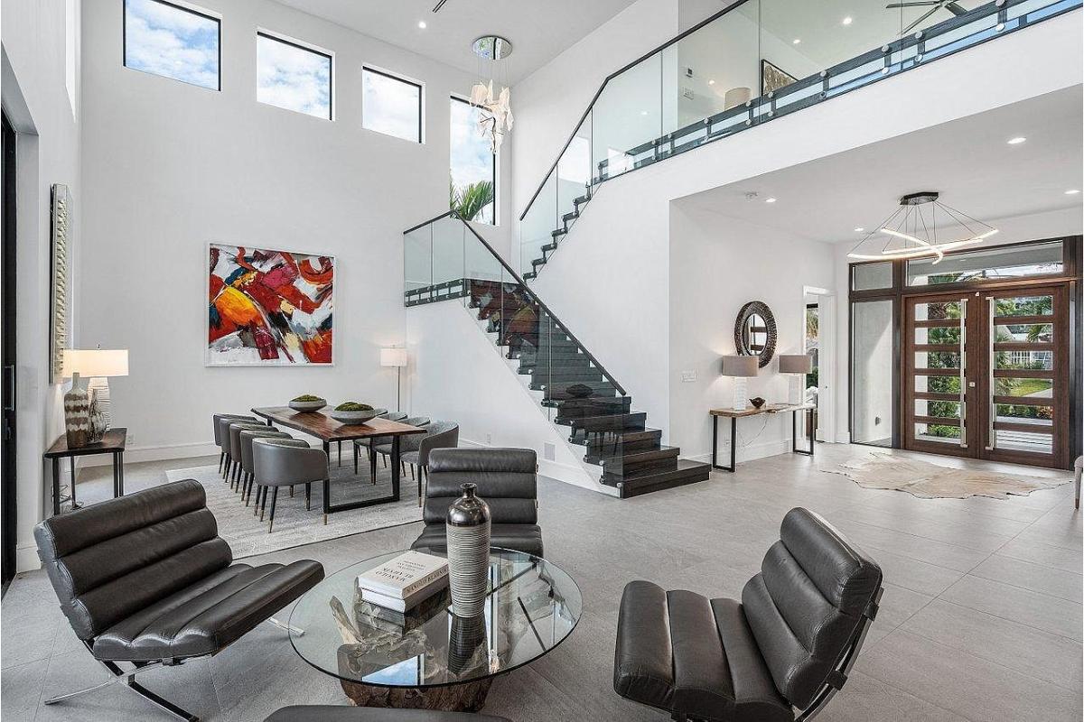 Home Of The Day A Striking Direct Intracoastal Estate In Deerfield Beach