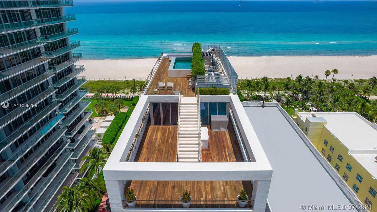 Home Of The Day A Stunning 3Story Miami Beach Oceanfront Penthouse