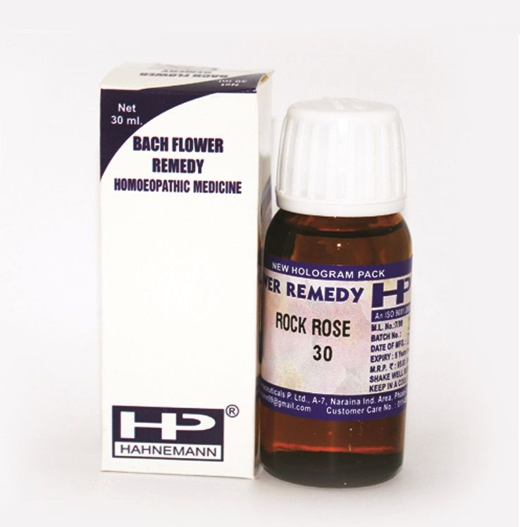 Buy Bach Flower Remedy Rock Rose for Frozen fear, Hahnemann Pharma