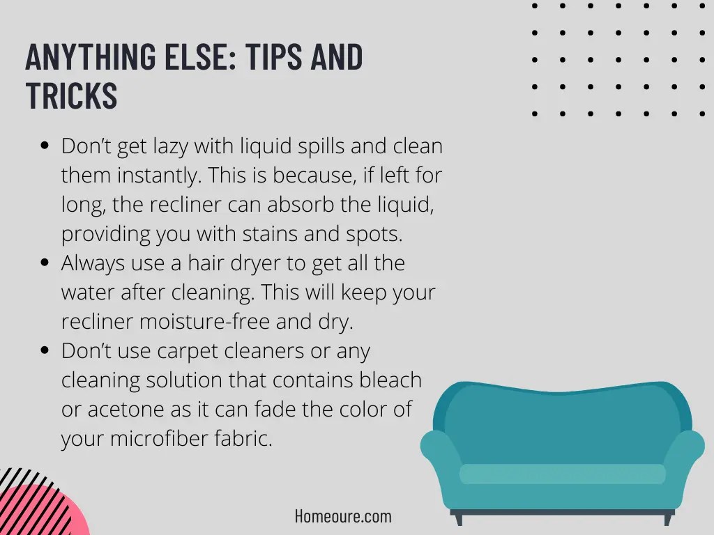 How to Clean a Dirty Microfiber Recliner Chair? Homeoure