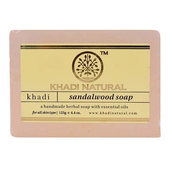 Khadi Natural Herbal Sandalwood Soap(Set of 2) Homeoved