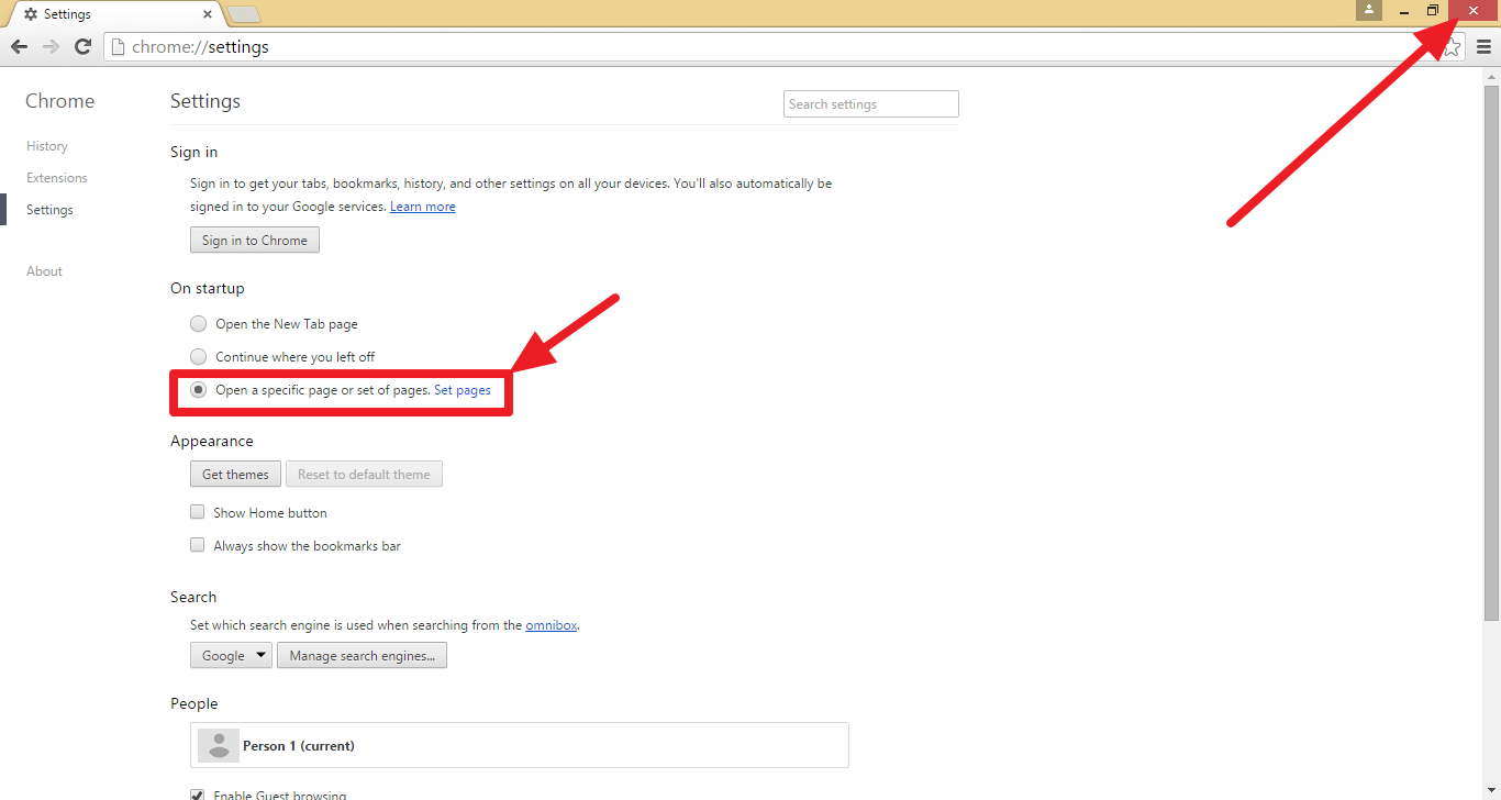 Google Chrome Opening a MSN page on Starting My Computer