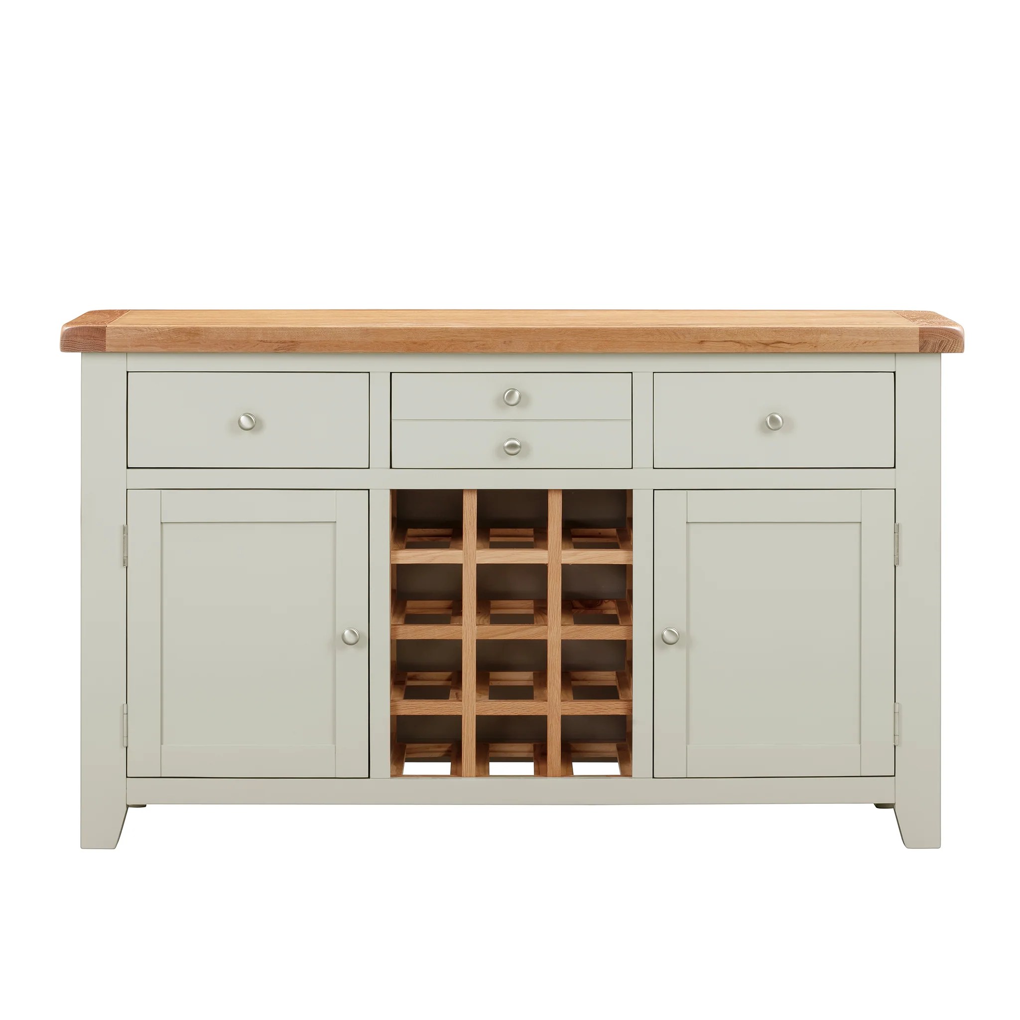 Cambridge Grey Painted Oak Large Wine HomePlus Furniture