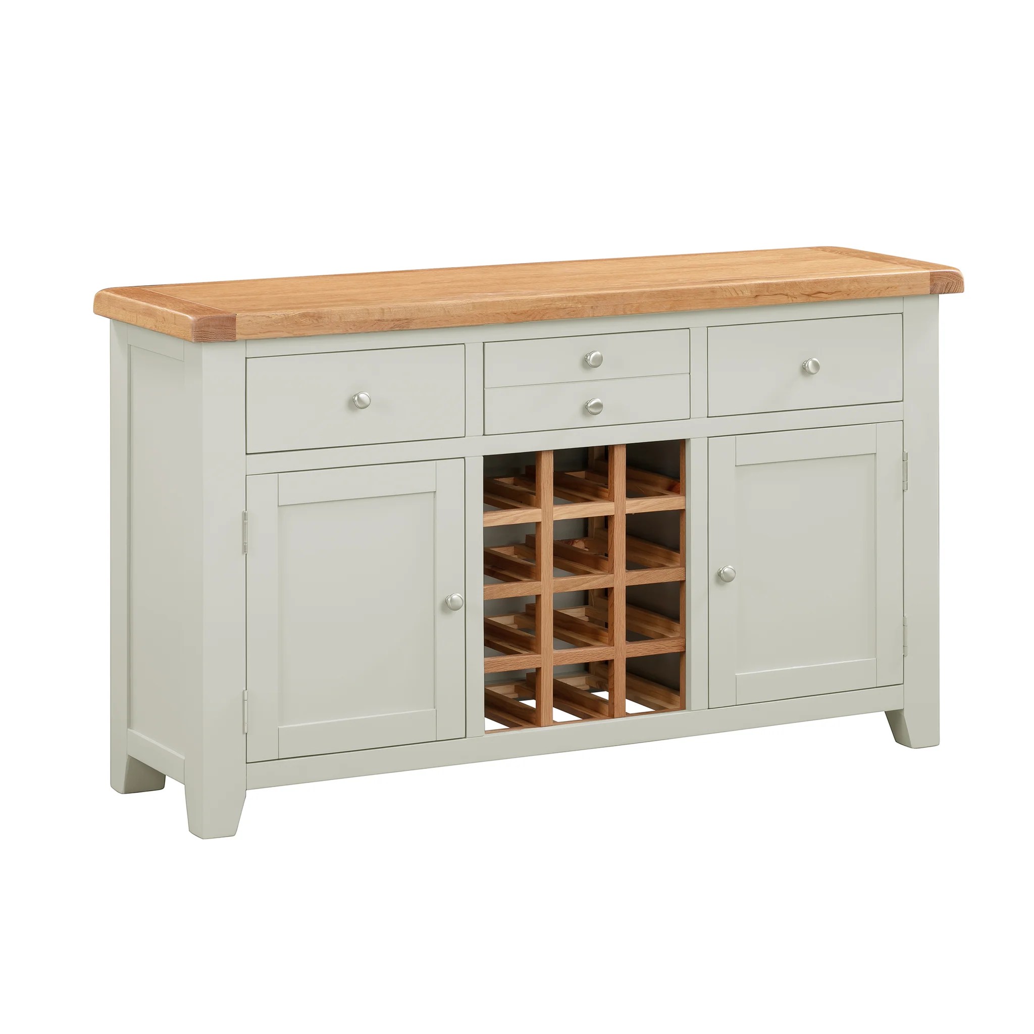 Cambridge Grey Painted Oak Large Wine HomePlus Furniture