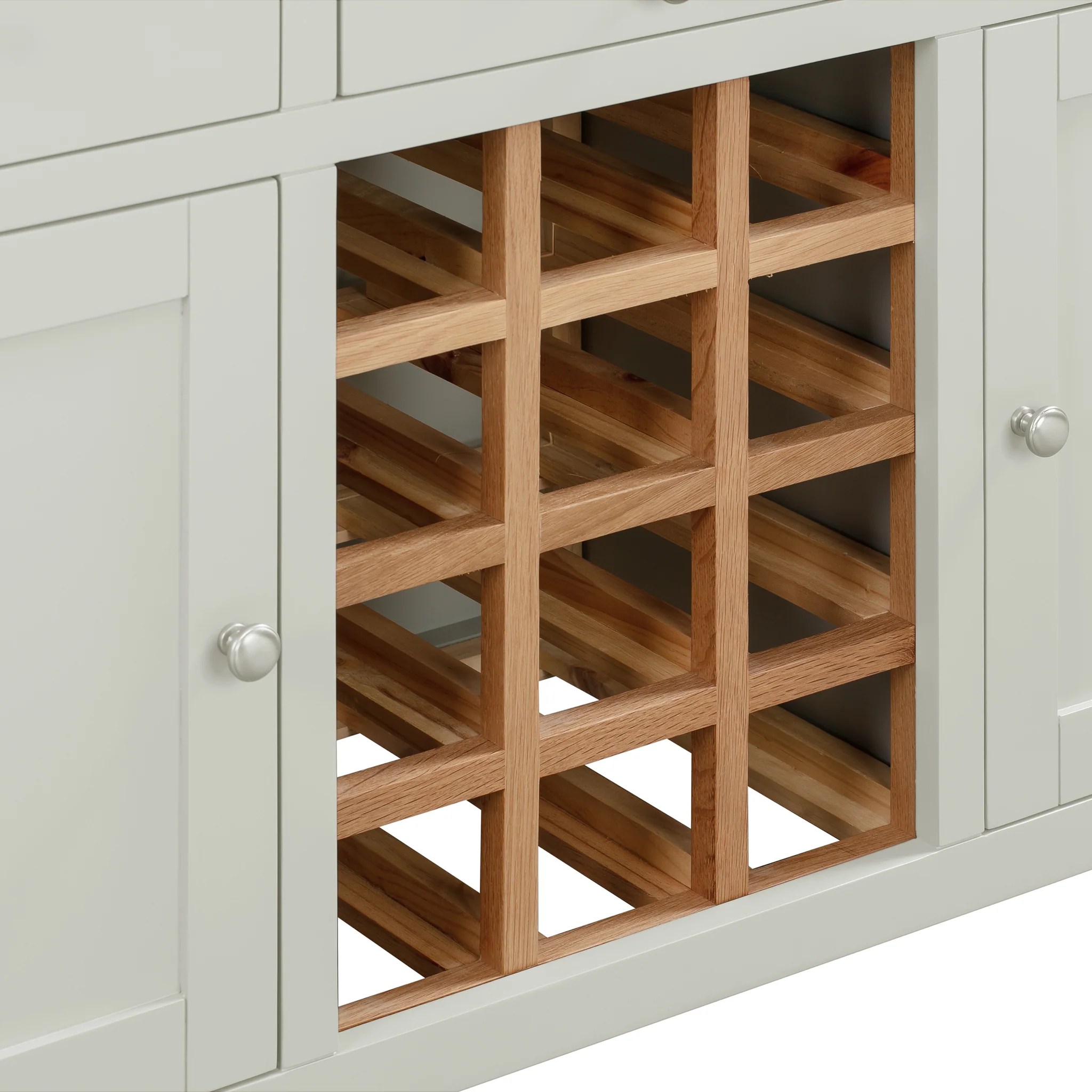Cambridge Grey Painted Oak Large Wine HomePlus Furniture