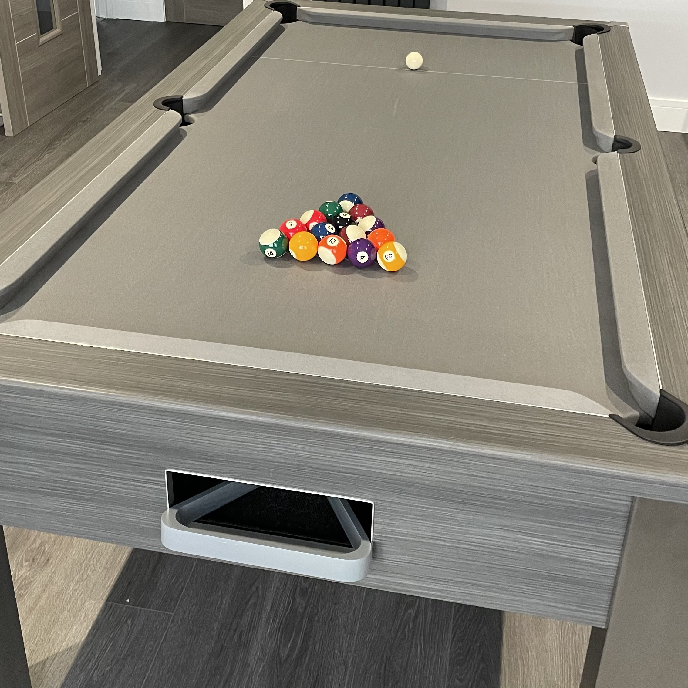 Spirit Tournament Metallic Graphite Grey Pool Table Home Pool Tables Direct