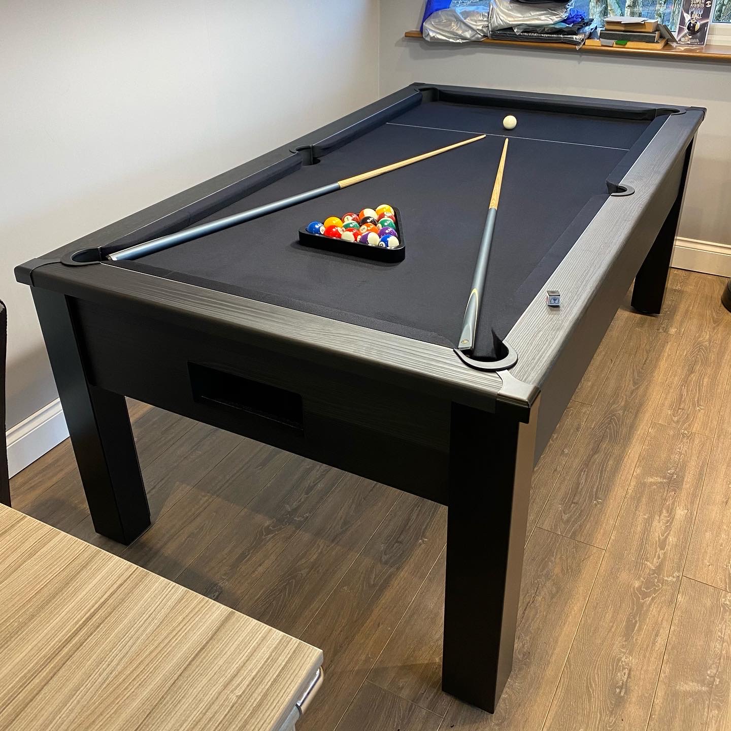 Spirit Tournament Black Stealth Pool Table Special Edition Home Pool Tables Direct