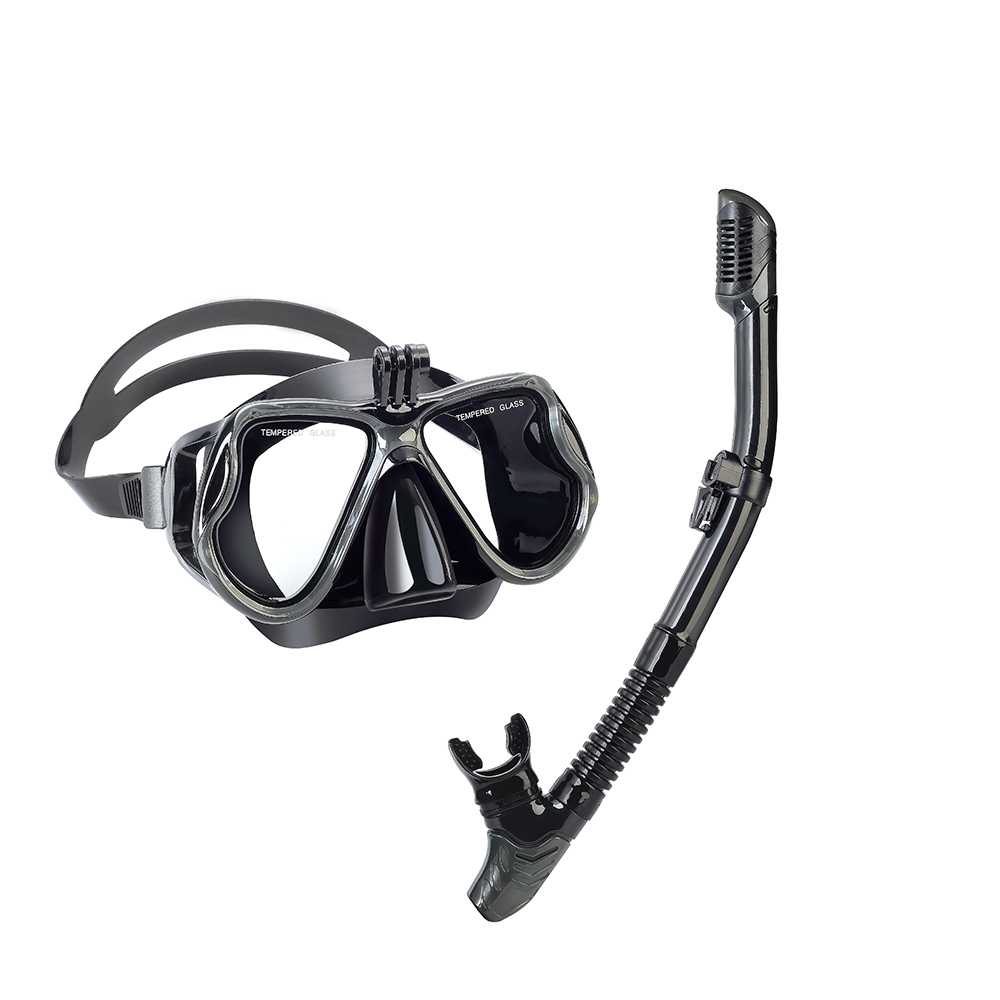 yiikii Freediving Mask and Snorkel for Adults with GoPro Mount Antifog