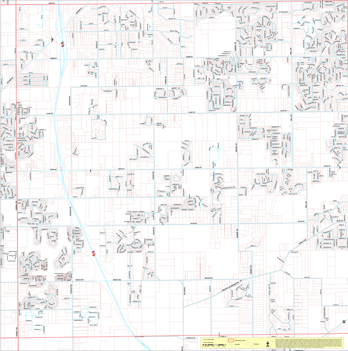 Map of Homer Township Homer Township Road District