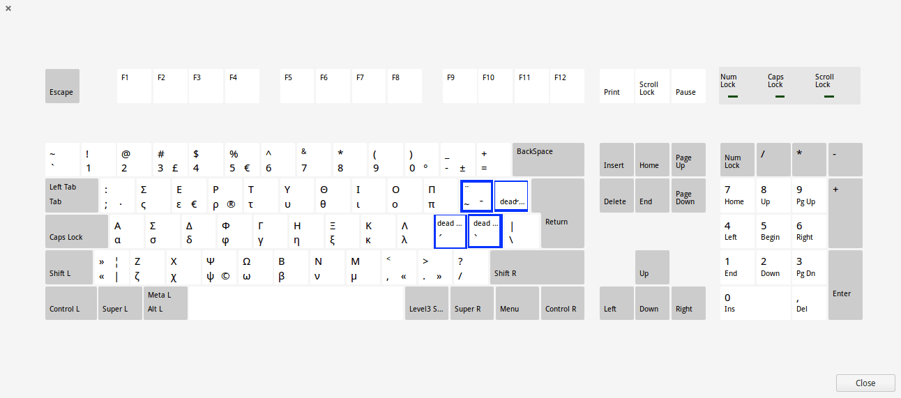 Typing polytonic Greek in the HMT VM · HMT documentation