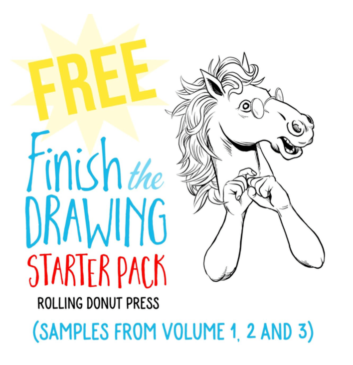 Finish the Drawing Starter Pack Homeschool Freebie!