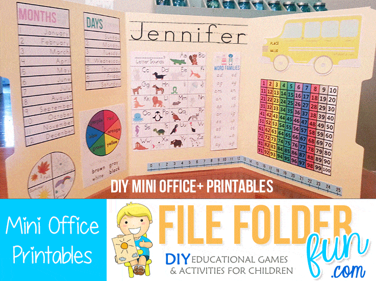 FREE File Folder School Printables for PreKK