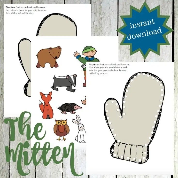 HandsOn Printable Activities for The Mitten by Jan Brett HandsOn Printable Activities for The Mitten by Jan Brett