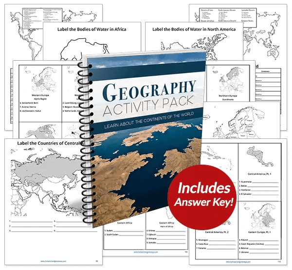 Free Geography Map Skills Practice Printable Pack