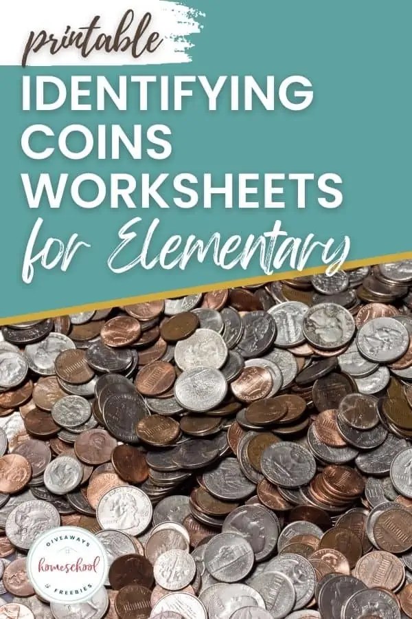 Printable Identifying Coins Worksheets for Elementary