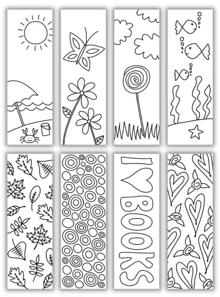 Free Printable Bookmarks for Kids (Various Themes & Subjects)