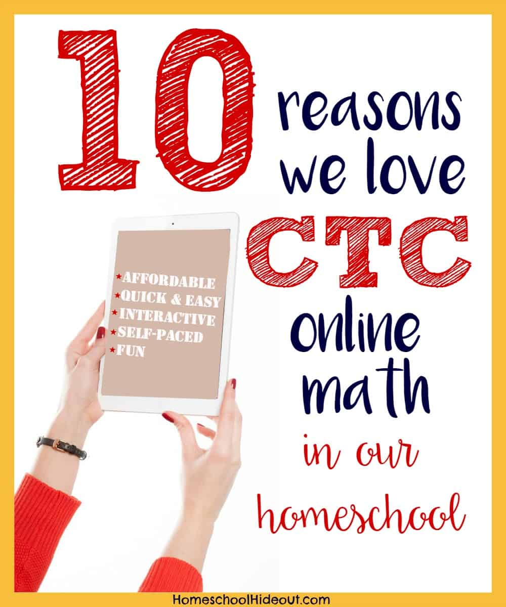 CTC Online Math Affordable and Fun! Homeschool Hideout