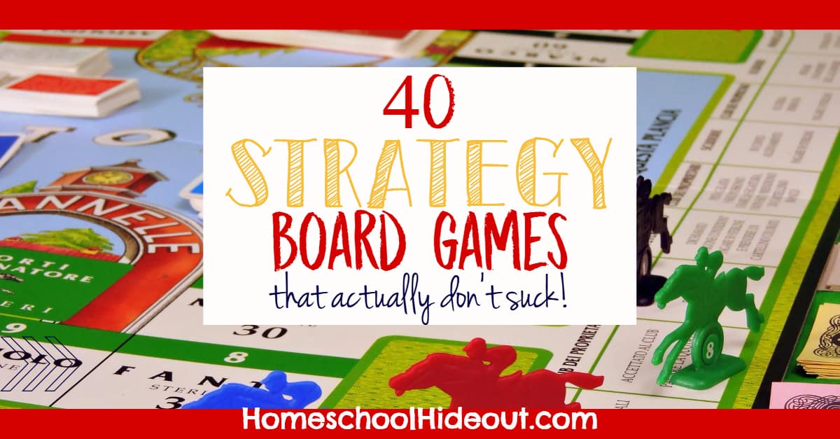 40 Strategy Board Games Homeschool Hideout