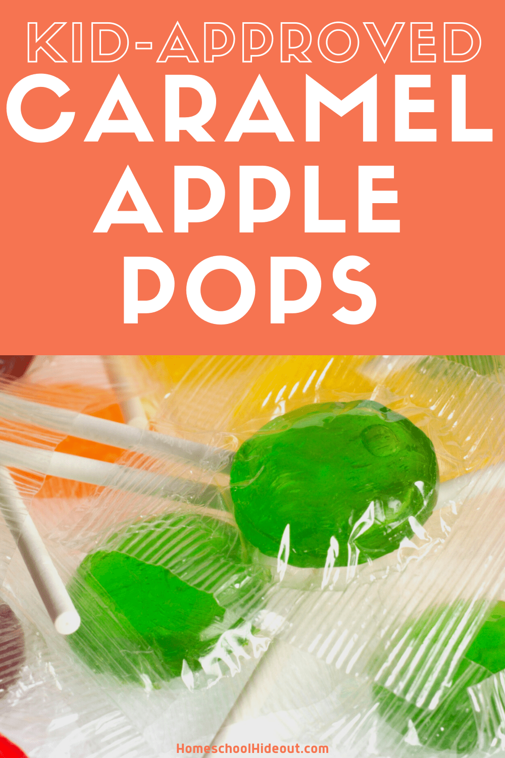 Caramel Apple Lollipops Just 2 Ingredients! Homeschool Hideout